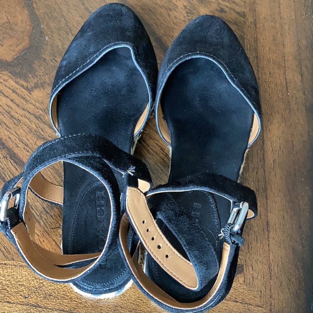 Coach black strappy espadrilles - Picture 7 of 10